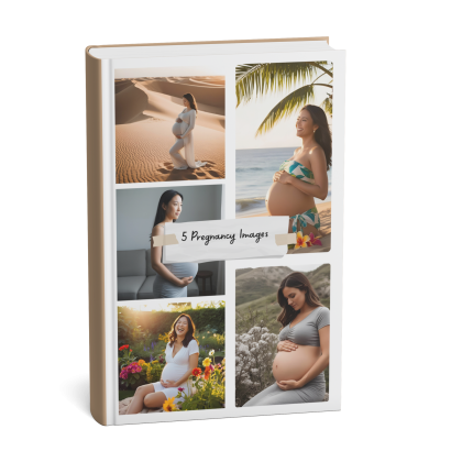Dreamy Bump Bundle – AI Maternity Photoshoots (5 Photos)